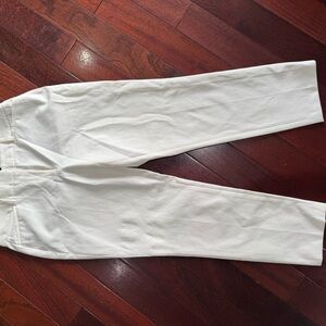 WHBM White Straight-Leg Pants